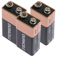 DURACELL 金頂 鹼性電池 9V 高電能、溫度範圍廣 不添加水銀, 1顆, 3組