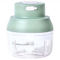 妃妃嚴選 電動蒜泥機 玻璃款 300ml, 綠色, 1個