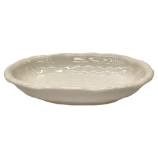 萬古燒 附蓋長烤皿 - 日本製，長20cm / 寬13cm / 含蓋高7cm，滿水容量300mL，陶瓷材質, 1個