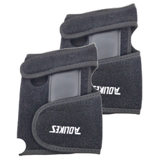 Aolikes 1676 護腕 OK布料, 35 x 15cm, 黑色, 2個