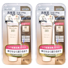 MEISHOKU 明色 MoistLabo保濕遮瑕精華BB霜 SPF50+ PA++++ 高遮瑕、高持妝、高耐汗, 02 珠光色, 30g, 2條