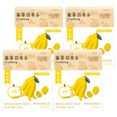 Fruithing 菓茶很有事 佛手紅棗杞菊茶 內含水梨鮮果原切, 7g, 5包, 4盒