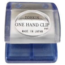 TOHKIN 東京金屬 單手磁鐵文件夾 藍色 日本製, OC-B, 1個