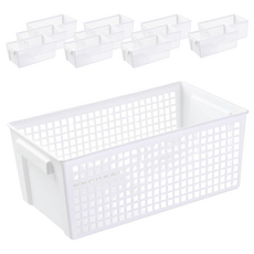 BangJiaShi 幫家適 收納籃 01, 大(28 x 16.5 x 11.5cm), 白色, 12個