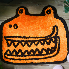 TROMSO 加洲雪毛尼吸水地墊, 大嘴鱷魚橘色