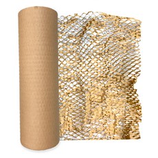 CLEAN 克林 蜂巢包裝紙, 牛皮色, 1捲