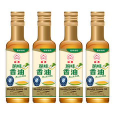 福壽實業 蔥味香油 220ml, 蔥香濃郁、層次豐富, 適合涼拌料理、沾醬提味, 4瓶