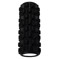 bebehome 瑜珈按摩滾筒，一般狼牙款，33 x 14cm，外層EVA + 內部PVC, 黑色, 1個
