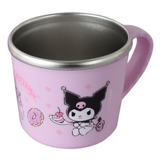 LiLFANT 防滑不鏽鋼杯 酷洛米 250ml, 304不鏽鋼, ABS塑膠, 原產地韓國, 1個