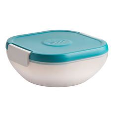 FUEL 保冷便當盒, 1000ml 野餐盒容量, 60ml 醬料盒容量, 藍色, 1個