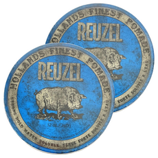 REUZEL 藍豬超強水性髮油 Blue Pomade 強力定型 高光澤 12oz/340g, 2件