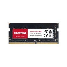 GIGASTONE 立達 DDR5 SODIMM 5600MHz 筆記型記憶體 32G, 1個, RMGI-381591
