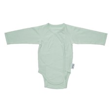 Swado 100%純棉長袖寶寶包屁衣 - 粉綠, 3~6m