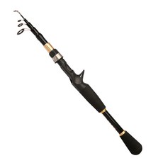 FIT CARBON超短振出路亞竿槍柄240，輕巧便攜，堅固耐用，適用多種水域, Black, 46cm, 1支