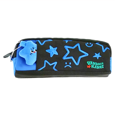 Vanwalk 出走 可愛ins風星球插畫筆袋 V2578 200g, 復古黑, 1個