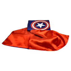 MARVEL 漫威 CAPTAIN AMERICA 美國隊長 萬聖節男童英雄系列雙層披風, 110 x 70cm