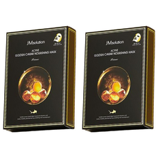 JMsolution 肌司研 黃金魚子醬滋養面膜 Set 含24K黃金 保濕面膜 10片, 2盒