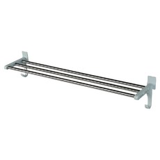 E.City 北歐風免釘無痕壁掛式3桿毛巾架 60cm 顏色隨機, 1個