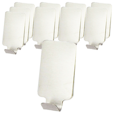 GreeHook 304不鏽鋼無痕掛勾 p01_05242304 4.3 x 2.5 x 2cm 9g 10個, 銀色, 1組