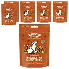 LILY'S KITCHEN 莉莉廚房 休憩餅乾 犬專用, 6包, 80g, 香蕉花生