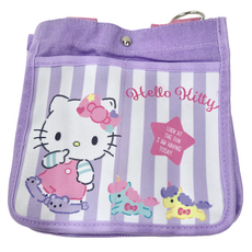 SHIERN-CHIU 廣億實業 HELLO KITTY 多功能收納斜背包, 紫色, 220 x 210 x 80mm