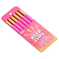 Niknax Keep Clips 巧克力棒造型 封口夾 1組 6入, 粉色