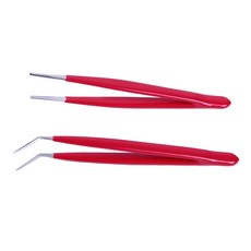Pro'sKit 寶工 塑膠套柄不銹鋼鑷子2件組 145mm, 1組, 單一顏色