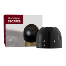 FANCY LIFE 旋轉密封瓶塞 香檳塞 Champagne Stopper, 黑色, 1個