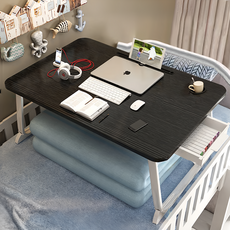 費歐家 折疊電腦桌 抽屜款, 拉絲黑