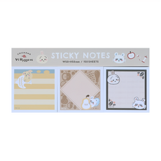 Sun-Star 吉伊卡哇歡樂時光便利貼 3入Set W50xH50mm, 褐色之夢, 50張, 1組