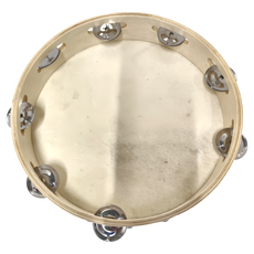 打擊樂器 羊皮鈴鼓 10吋 兒童音樂啟蒙樂器, 1個, 原色