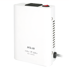 Dr.AV 聖岡科技 溫控保護電壓調整器 MX-300VA 110V轉220V 鋼線圈足功率, 1個