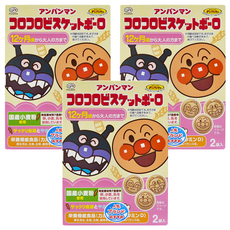 FUJIYA 不二家 麵包超人蛋酥餅 12個月以上寶寶適用, 奶酥, 50g, 3盒