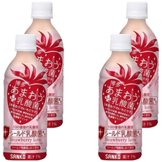 Sanko 三幸製菓 草莓乳酸菌飲品, 350ml, 4瓶