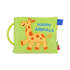 Ed.Inter 布書 快樂動物，日本知名插畫家繪製，多種互動機關設計, HAPPY ANIMALS