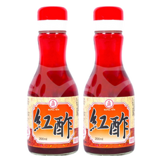 KONG YEN 工研 紅醋 (200ml/瓶) - 古法釀造 天然健康 料理好幫手, 2瓶