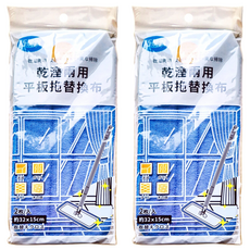PATTO RABBIT 百特兔 巧易潔乾溼兩用平板拖替換布 2入, 2包