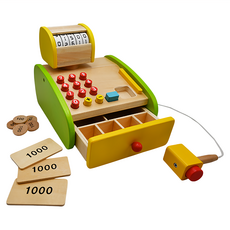 Ed.Inter 小小收銀機 Set 3歲以上適用, 1組, 森林木質