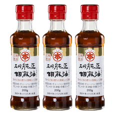 Maruhon 竹本 壓榨純正胡麻油, 200g, 3瓶