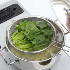 SHIMOMURA 下村 不鏽鋼料理濾網 淺型, 1個