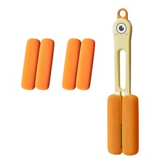 四合一海綿杯刷 加長款 F0661-B3 刷子 黃色 + 替換海綿 2個, 1組