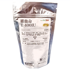 VitalBulk 維他命 E 400IU, 150顆, 1包