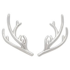 RADIANT STAR 璀璨之星 925純銀 傾聽黎明歐美森林系鹿角純銀耳環