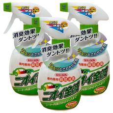 Willson 汽車專用瞬間消臭劑 消除異味 日本製造 270ml, 3瓶