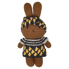 MELANIE HM & DRESS AFRO OUTFIT BLACK 手工編織玩偶 24cm 阿弗羅民族風 3歲以上適用, 阿弗羅民族風 咖啡色, 1個