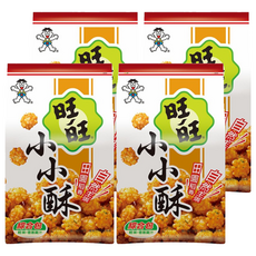 Want-Want 旺旺 小小酥米果綜合包, 解饞小點 兩種風味, 150g, 4包