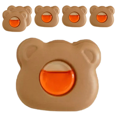 沐慕家居 小熊液體香薰 Set 咖啡色 塑膠+精油, 7.5g, 6個