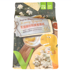 Vilson 米森 乳酸菌咬咬蜂蜜優格 恐龍 5包 無添加人工香料 無添加人工色素, 50g, 1袋
