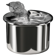 LIFE Pet 寵喵樂 圓型貓頭流水不鏽鋼飲水器 2L, FT333, 1個