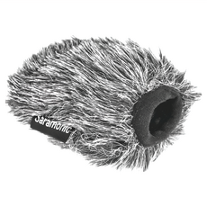 Saramonic 楓笛 Vmic Mini-WS 麥克風戶外防風毛套, 1個, 灰色